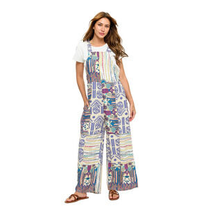 26407 BM Yak & Yeti Flowy Printed Patchwork Overall Various Sizes